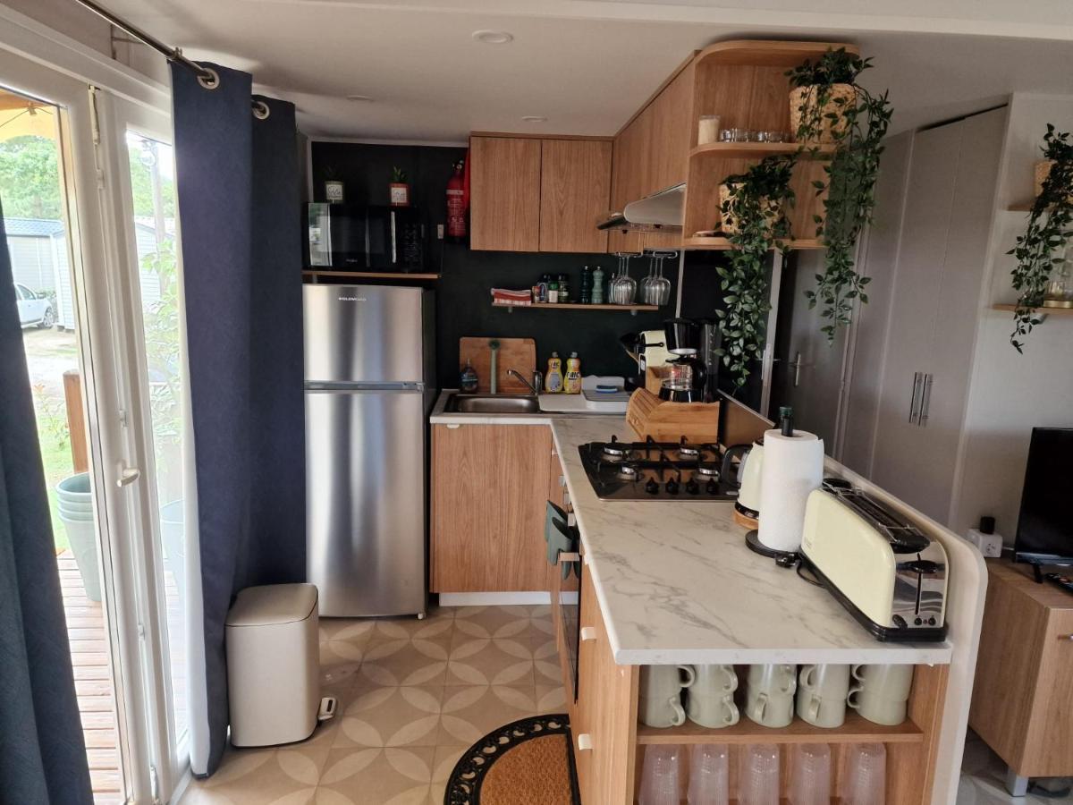 Mobil Home Camping Siblu Les Viviers Cap Ferret Claouey Buitenkant foto